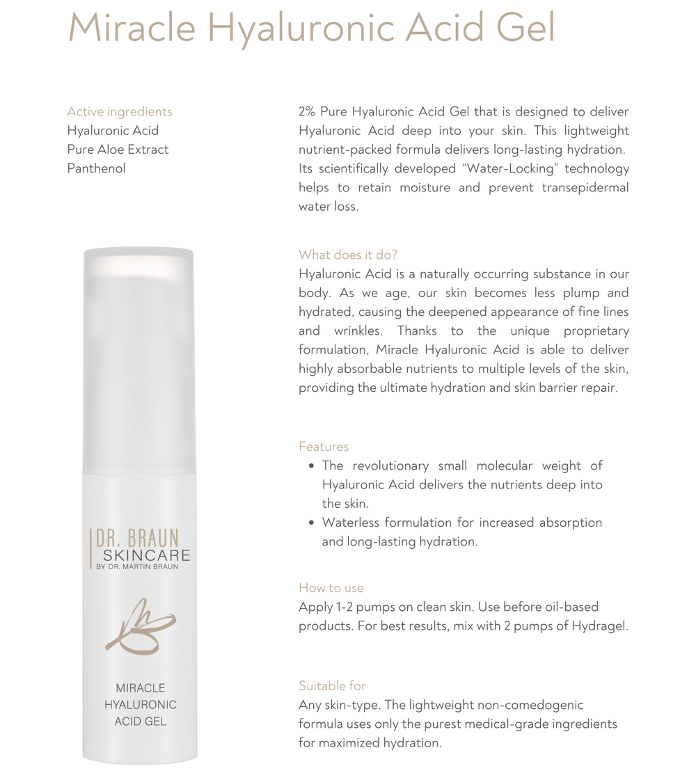 MB Miracle Hyaluronic Acid Gel